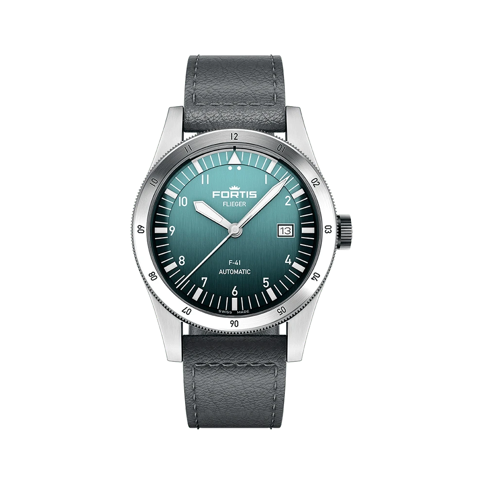 Fortis FLIEGER F-41 Automatic Petrol Men's Watch F4220022
