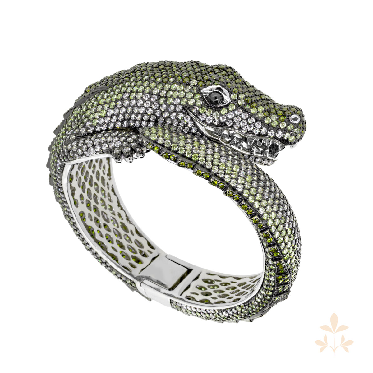 At the time Charles Crocodile Bangle SZA-5990-182-M