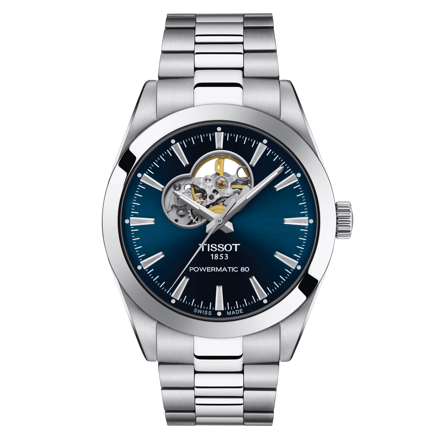 Tissot Gentleman Powermatic 80 Open Heart Men's Watch T127.407.11.041.01