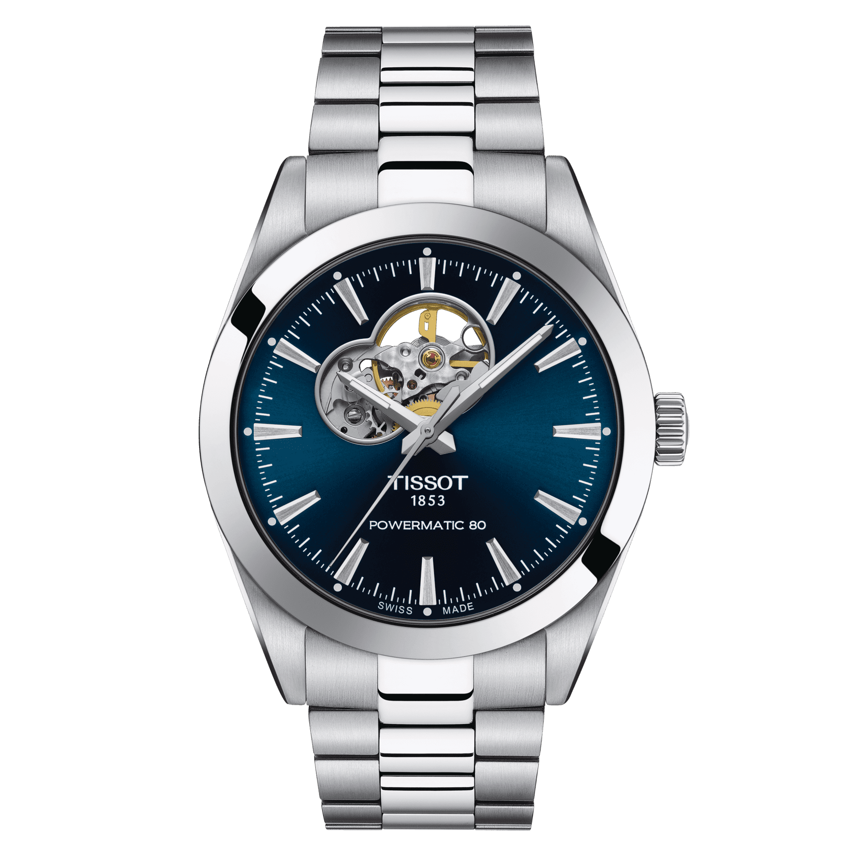 Tissot Gentleman Powermatic 80 Open Heart Men's Watch T127.407.11.041.01