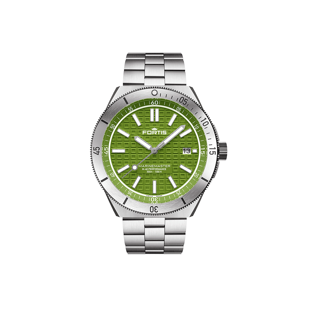 Fortis Marinemaster M-40 Woodpecker Green Men's Watch F8120008