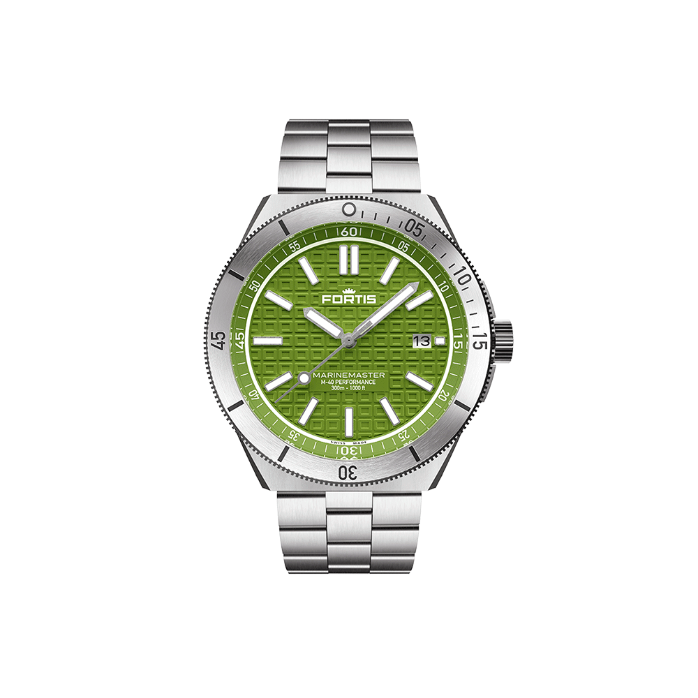 Fortis Marinemaster M-40 Woodpecker Green Men's Watch F8120008