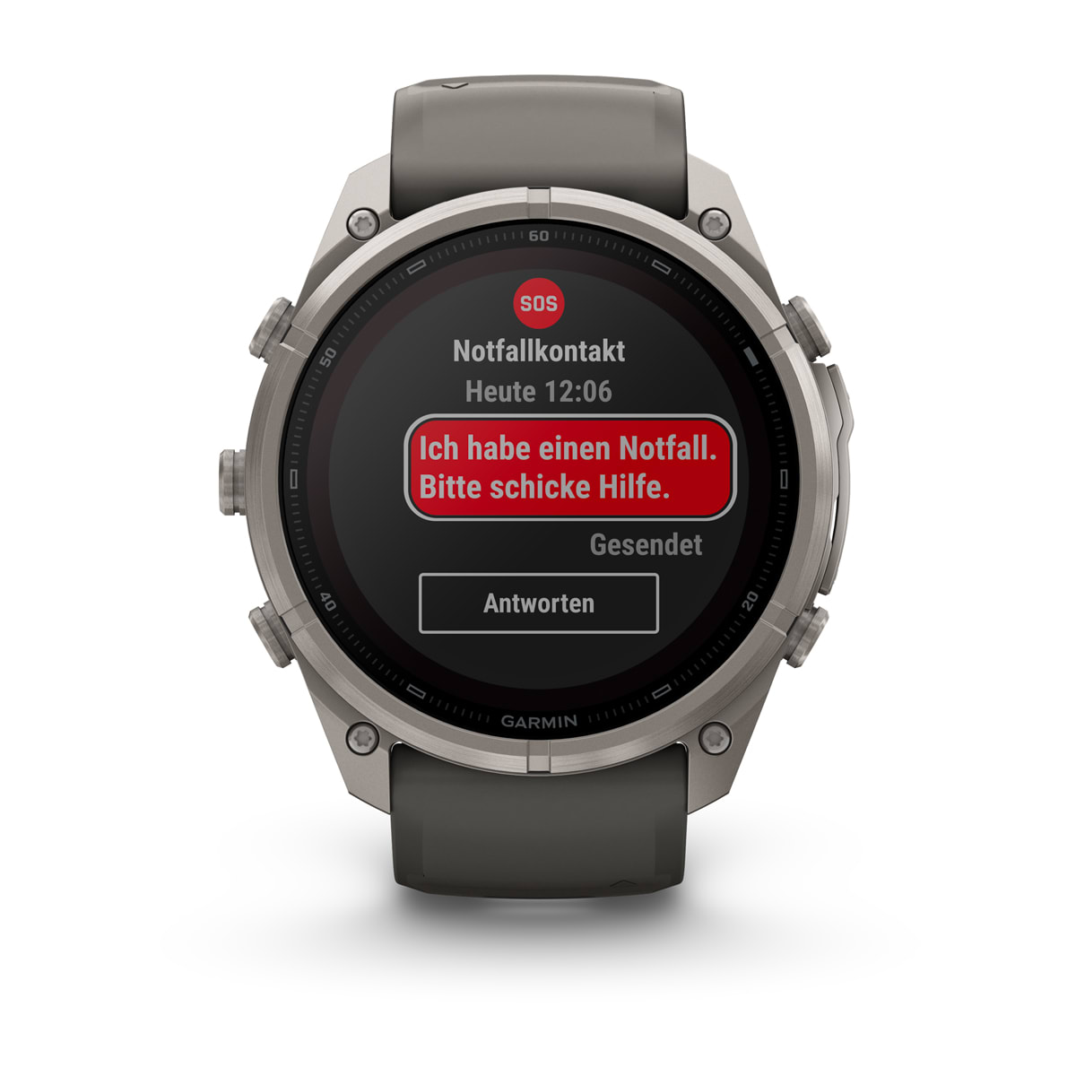 Garmin fēnix® 9 Pro inReach® Solar - 51 mm MIP Sapphire Titanium with Pebble Gray/Silver Gray Silicone Band 010-04339-01