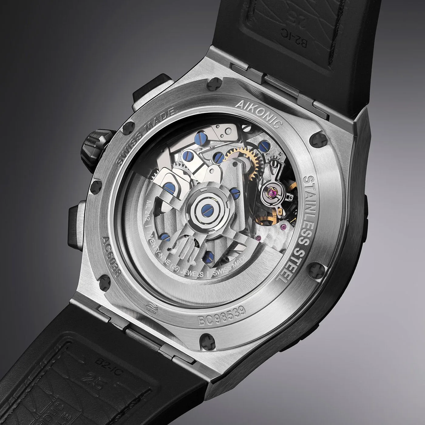 Maurice Lacroix Aikon-IC Carbon UD Chronograph 43 mm Automatic rubber strap Men's Watch AC6038-S1C34-330-3