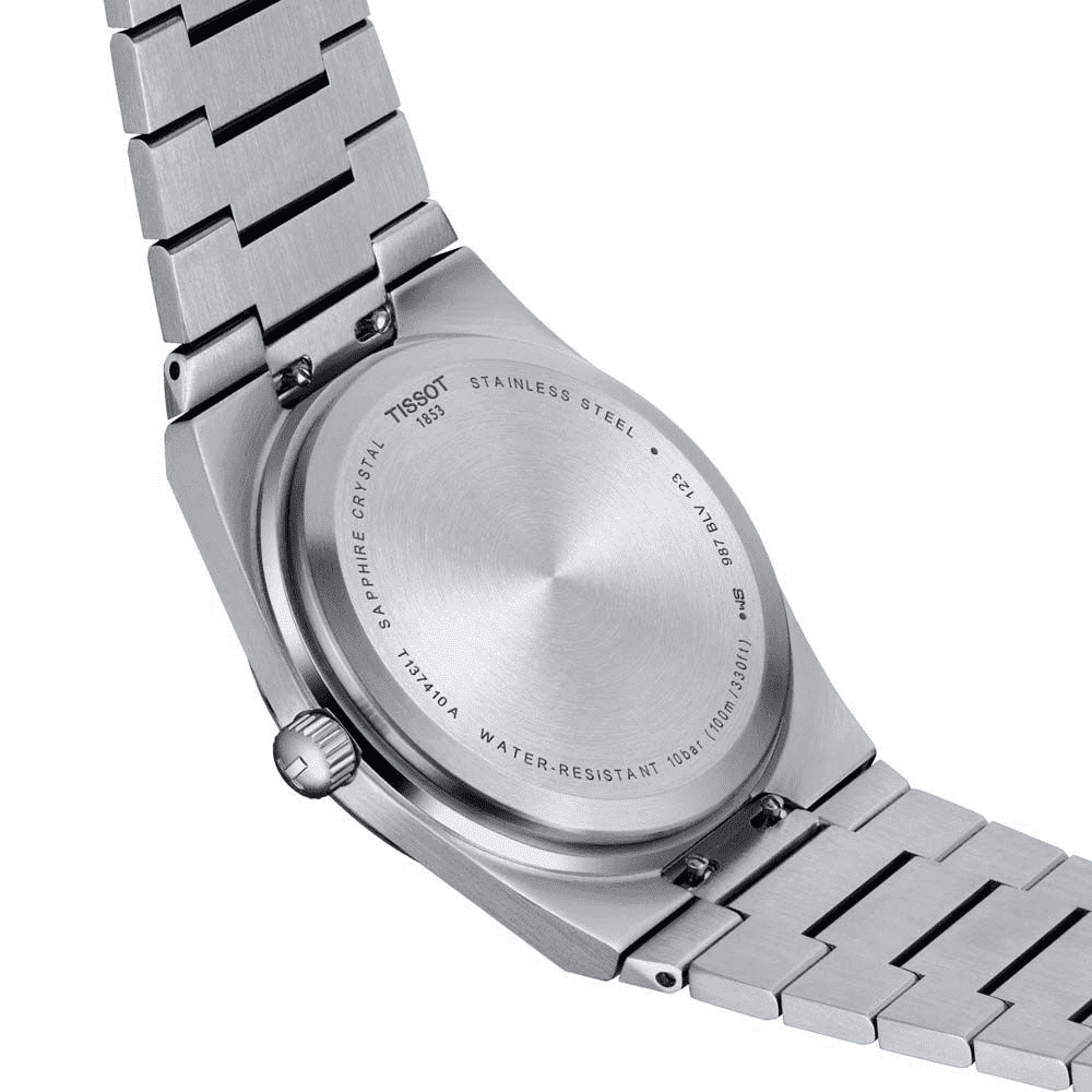 Tissot PRX men's watch quartz black T137.410.11.051.00 set with black leather strap