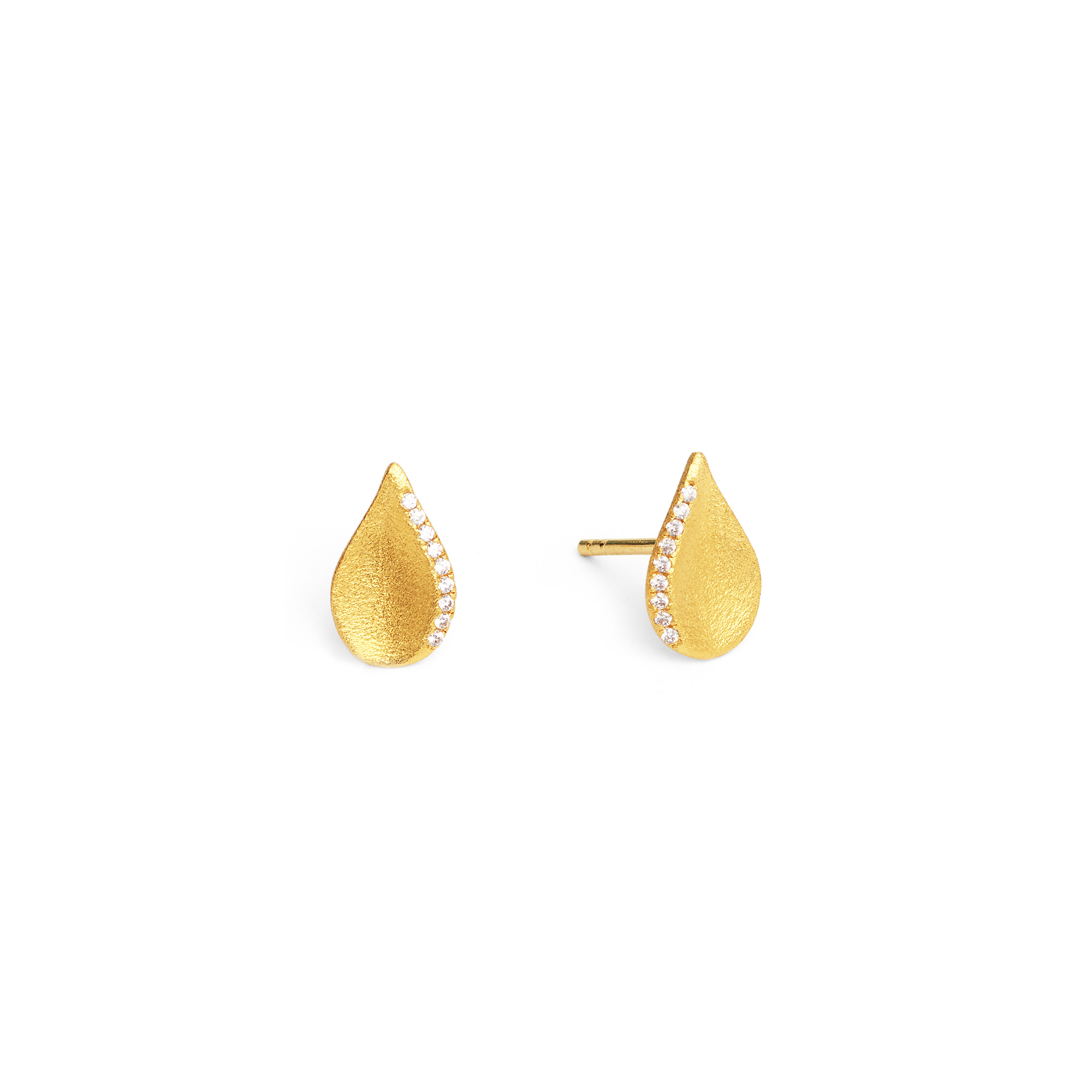 Bernd Wolf Aquini stud earrings zirconia 925 sterling silver