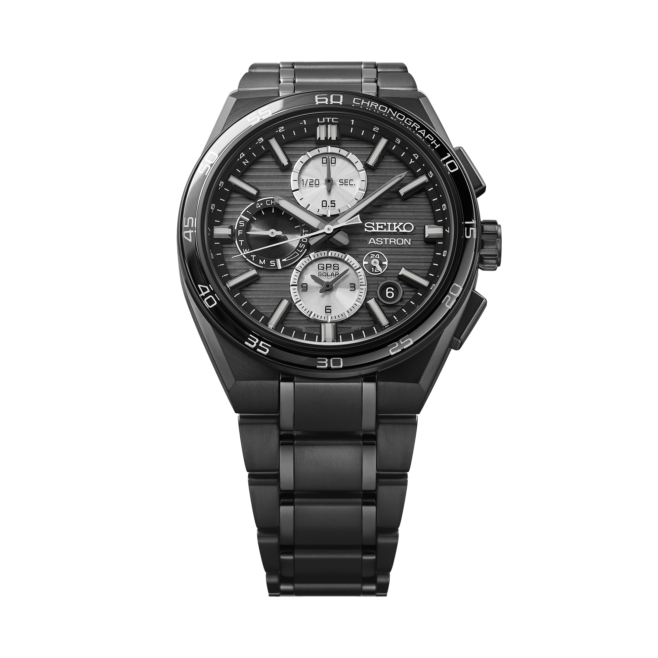 Seiko Astron GPS Solar Dual Time Chronograph Men's Watch SSH179J1