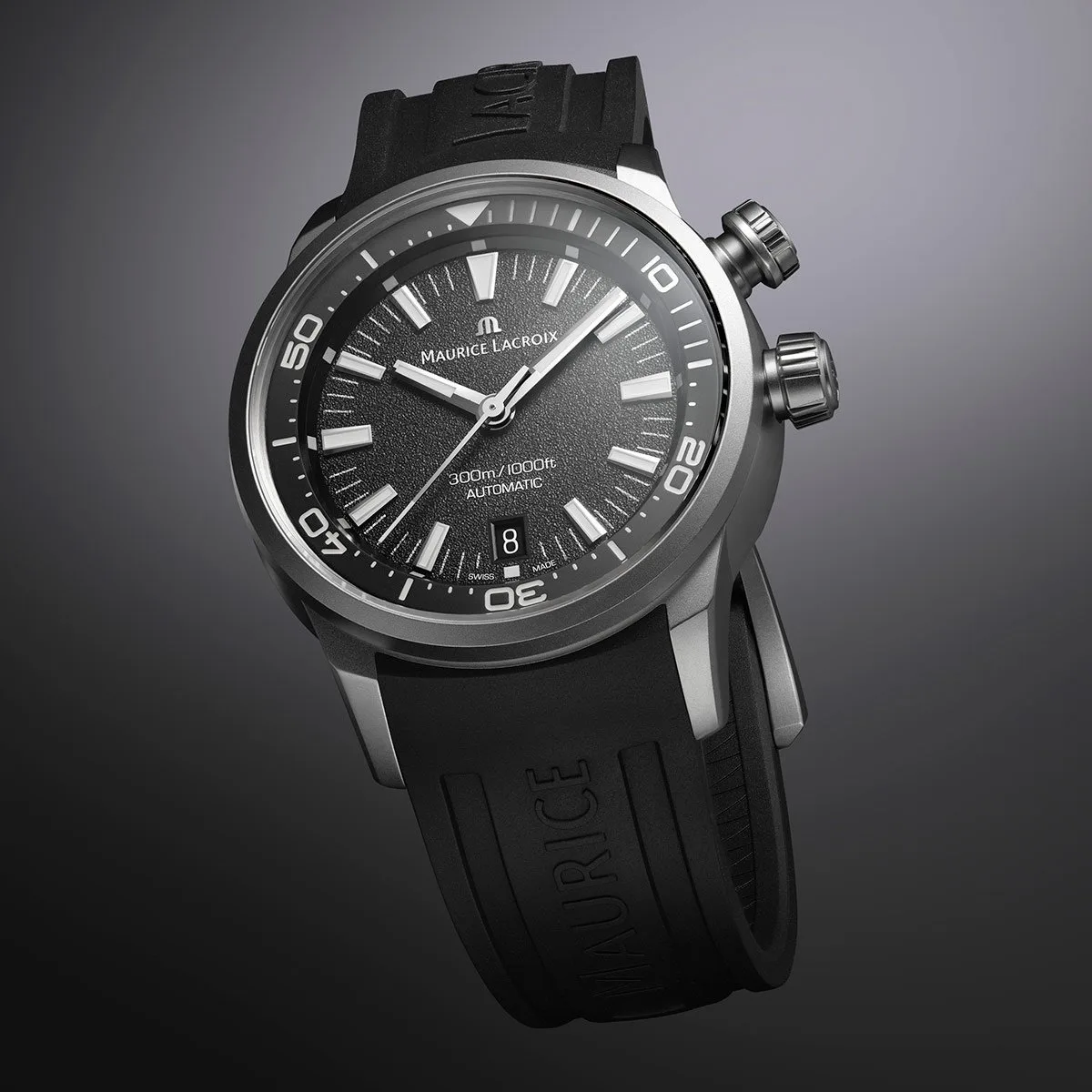 Maurice Lacroix Pontos S Diver Titanium Limited Edition 42mm Automatic Rubber Strap PT6248-TT03L-330-2