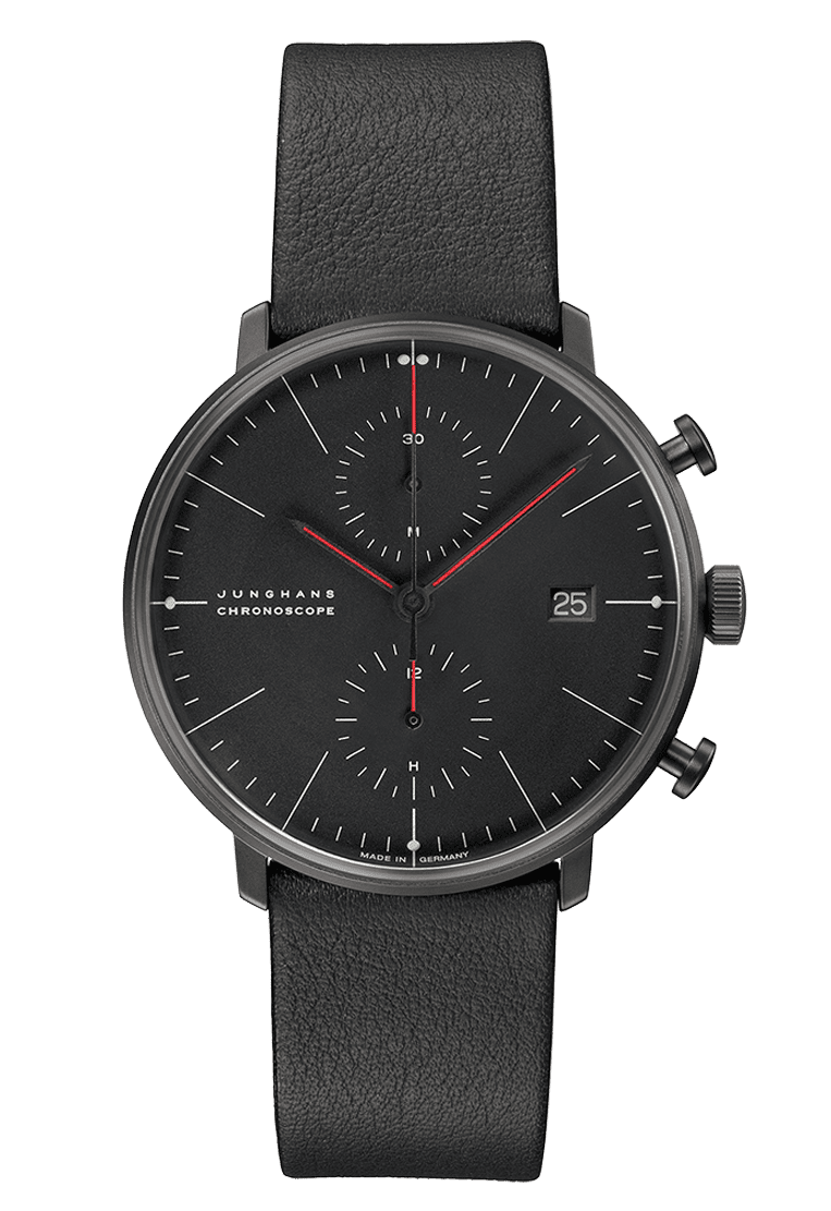 Junghans Max Bill Chronoscope Bauhaus men's watch 27/4409.02