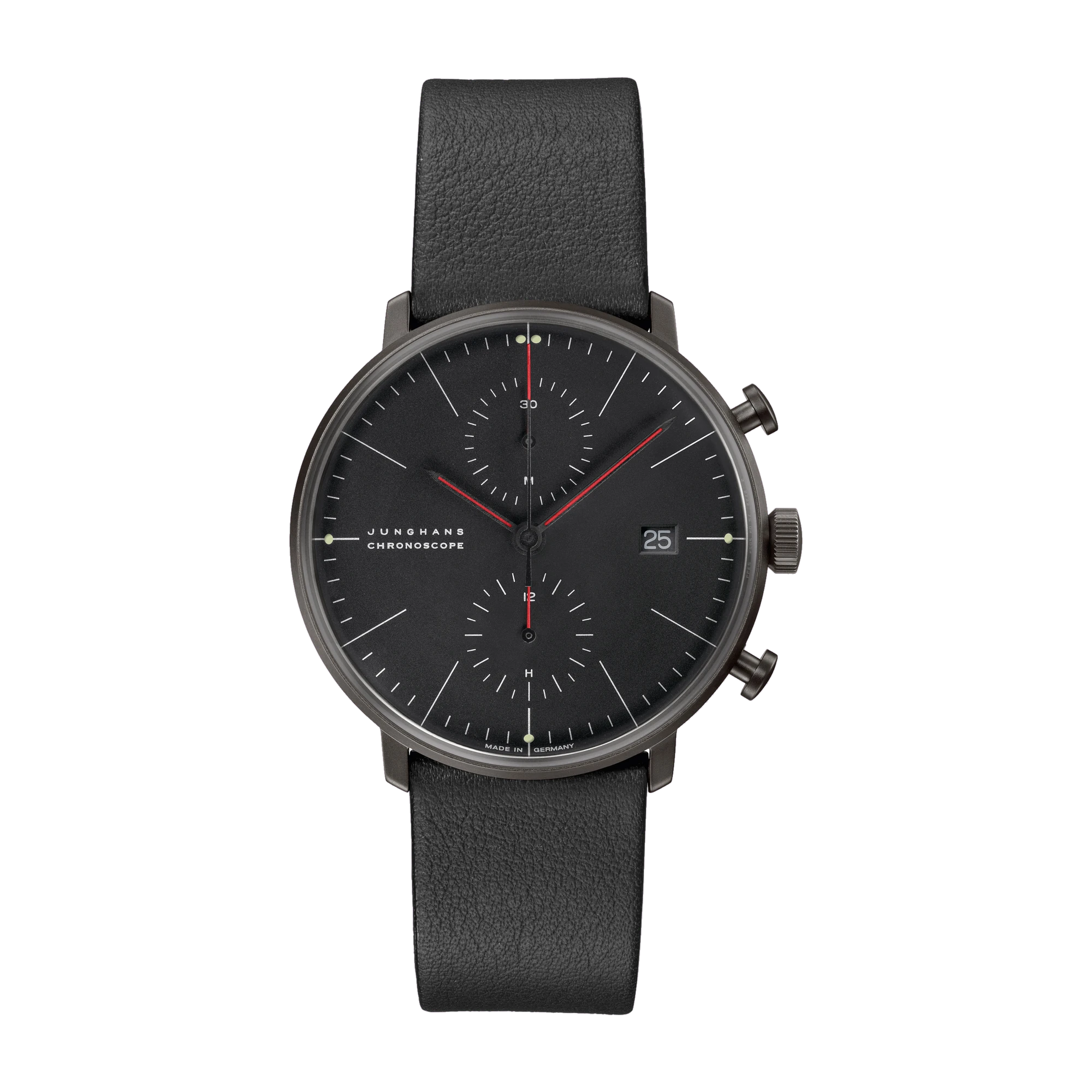 Junghans Max Bill Chronoscope Bauhaus men's watch 27/4409.02