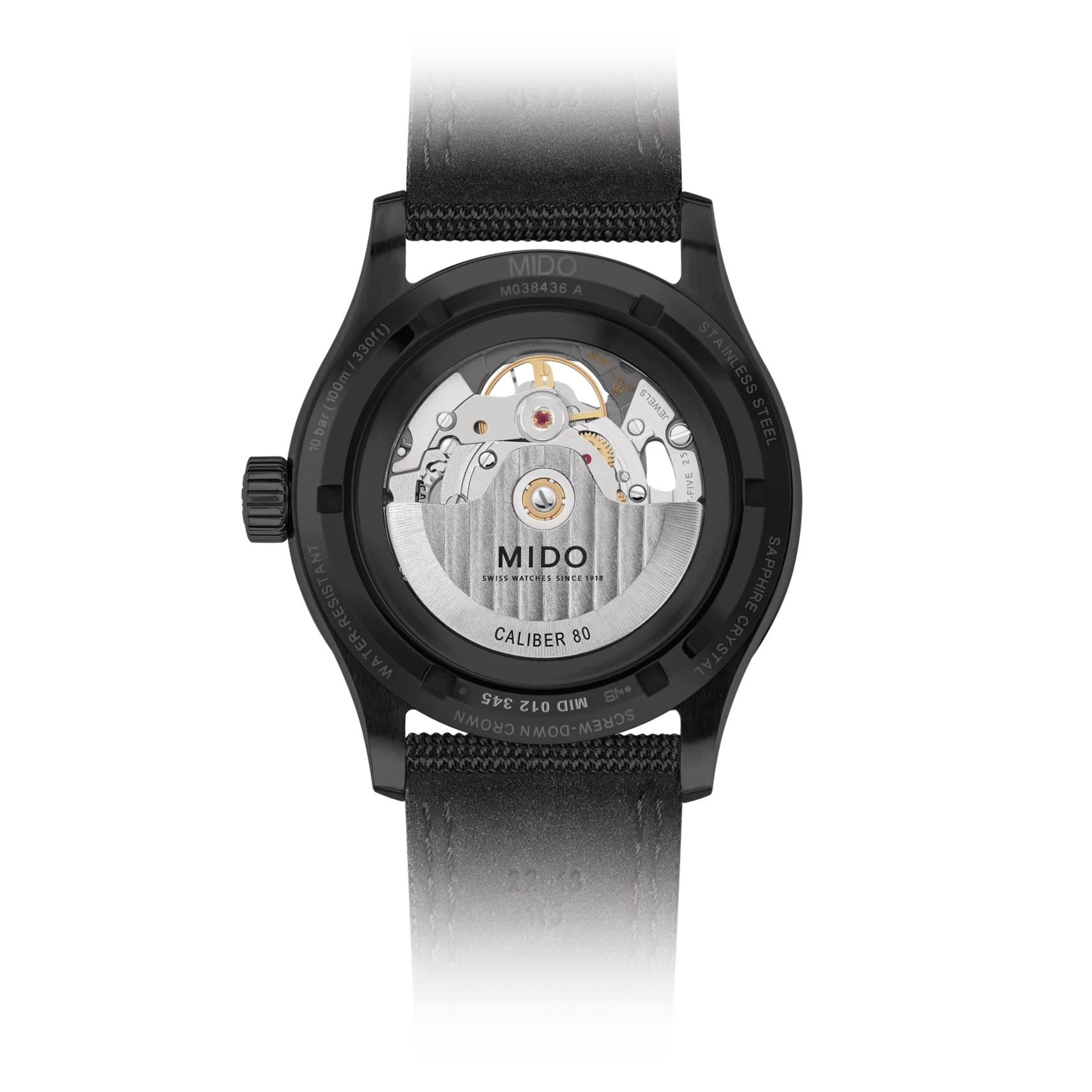 MIDO Multifort Skeleton Vertigo Men's Watch M038.436.37.051.00
