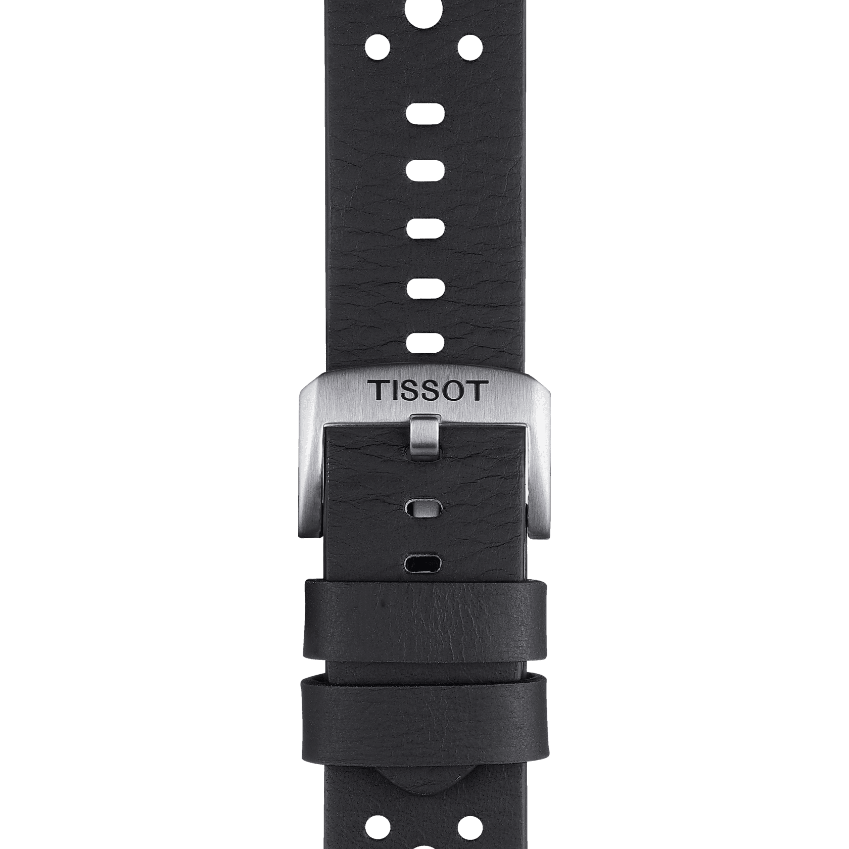 Tissot replacement strap black leather
