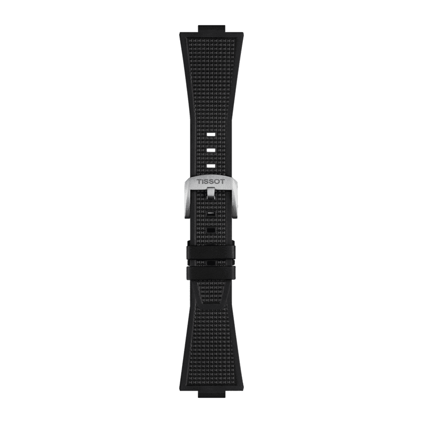Tissot replacement strap black rubber 12 mm for PRX models with 40 mm diameter