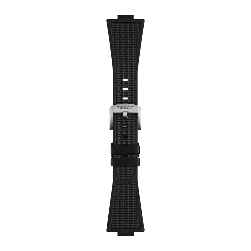 Tissot replacement strap black rubber 12 mm for PRX models with 40 mm diameter