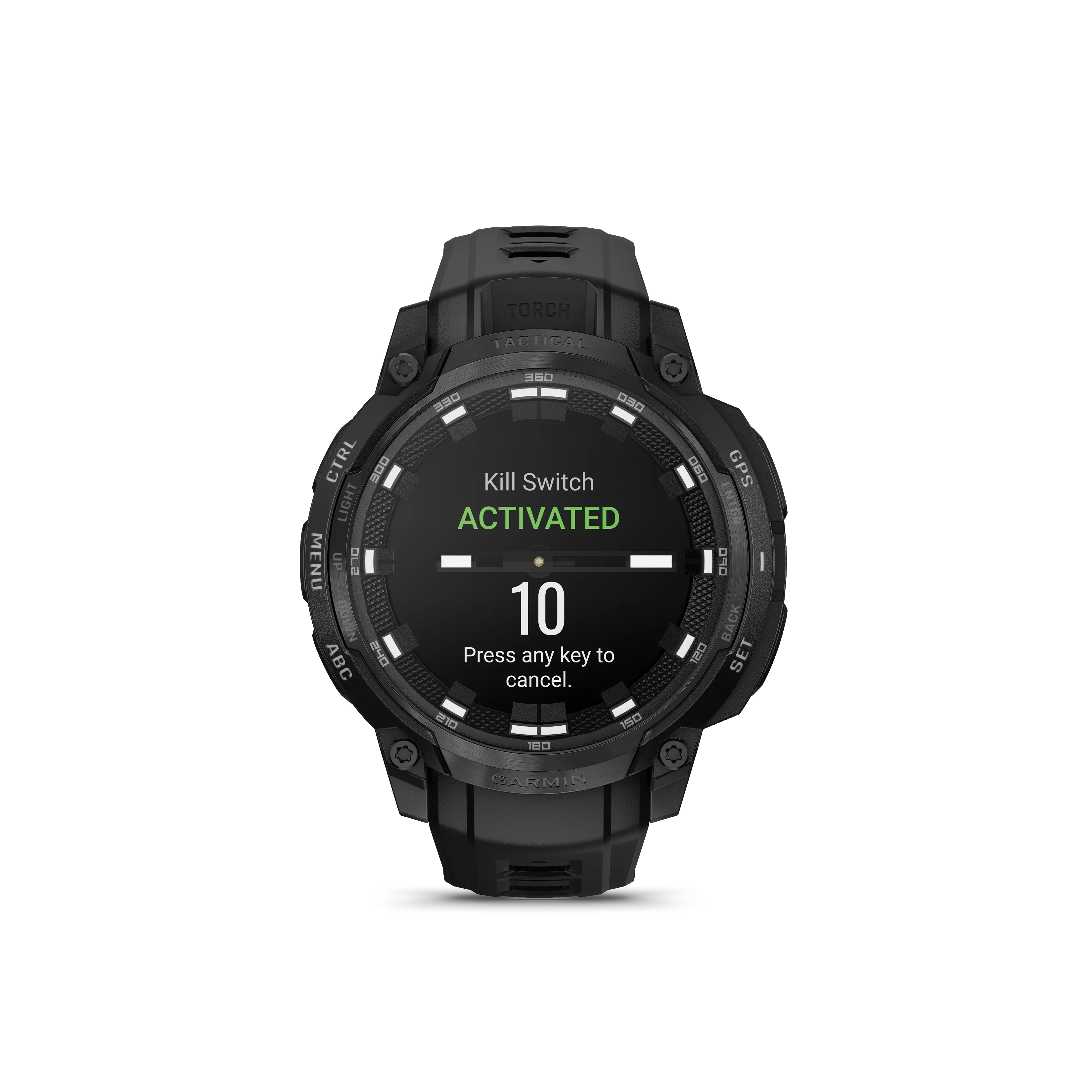 Garmin Instinct® Crossover AMOLED - Tactical Edition Black Men's Watch 010-03398-02