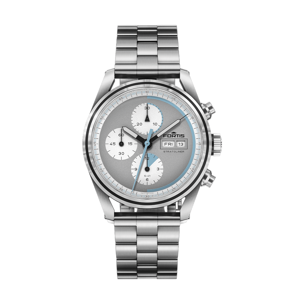 Fortis Stratoliner S-41 Cool Gray Men's Watch F2340007