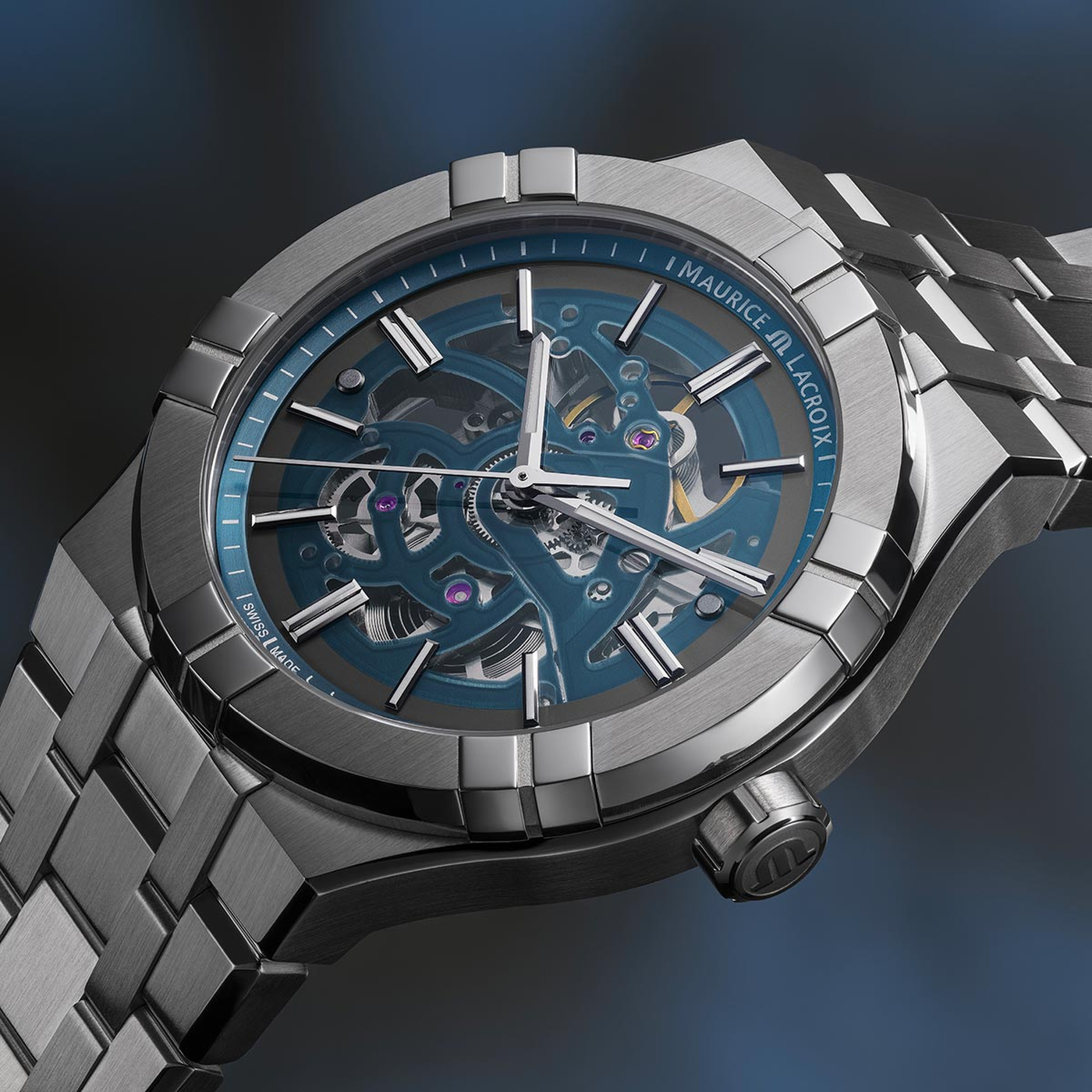 Maurice Lacroix Aikon Skeleton Automatic Men's Watch AI6008-SS002-031-1