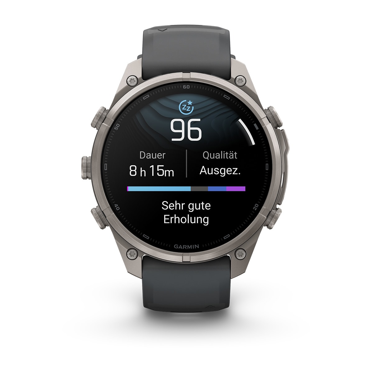 Garmin fēnix® 9 Pro inReach® - 47 mm AMOLED Sapphire Titanium with Graphite/Black Silicone Band 010-04336-21