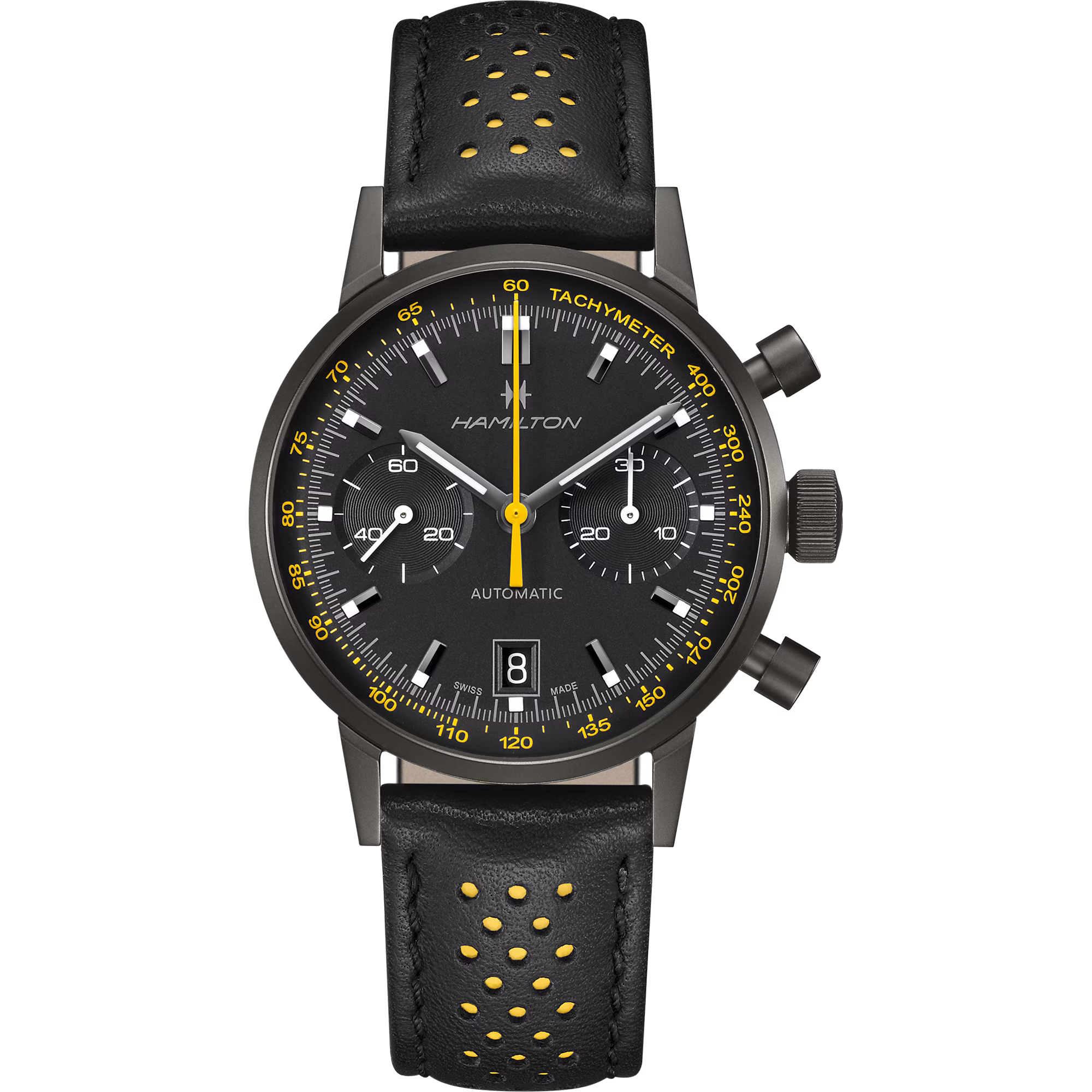 Hamilton Intra-Matic Auto Chrono 40 mm yellow H38446731