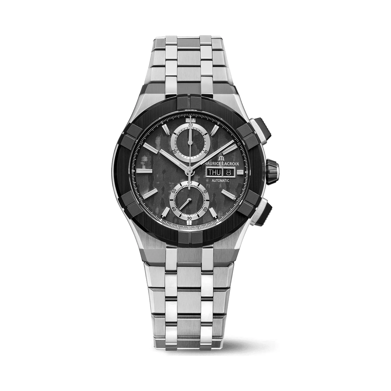 Maurice Lacroix Aikon-IC Carbon UD Chronograph 43 mm Automatic steel bracelet Men's Watch AC6038-S1C31-330-1