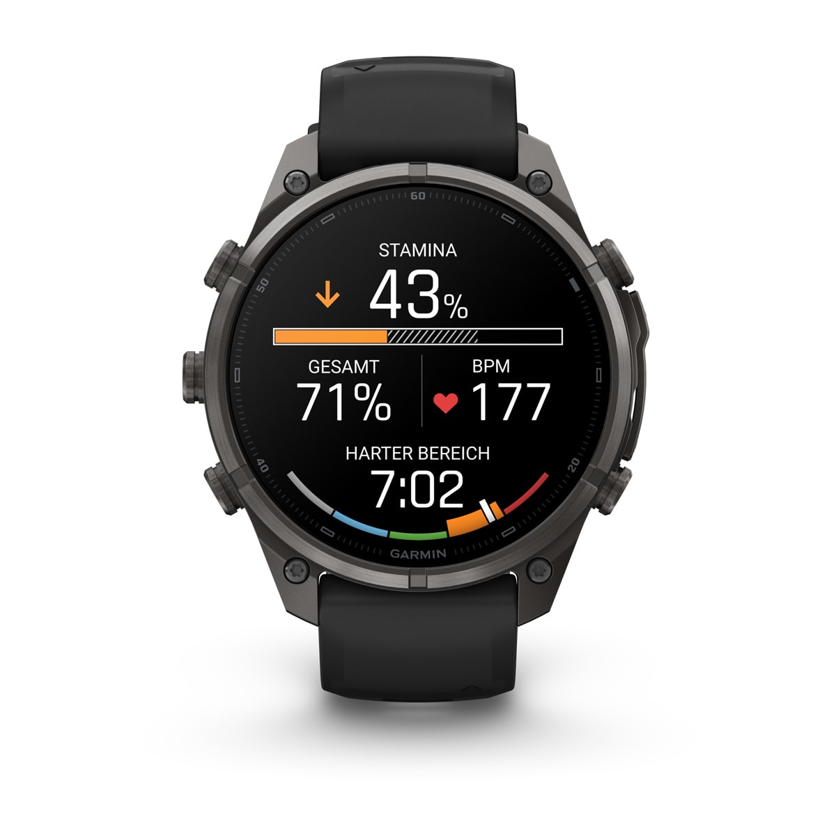 Garmin fēnix® 9 Pro inReach® - 47 mm AMOLED Sapphire Carbon Gray DLC Titanium with Black/Pebble Gray Silicone Band 010-04336-11
