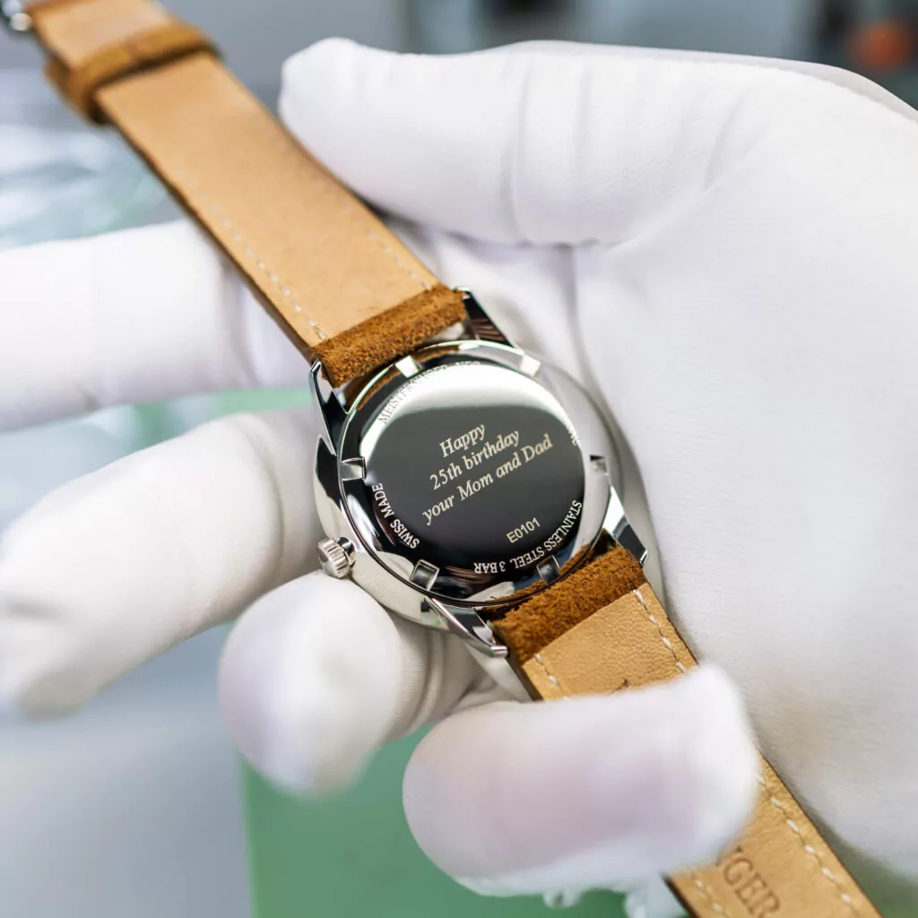 Meister Singer Neo Special - Hellgelb, 36mm, Velourslederband, Schweizer Automatikwerk Damenuhr S-NES935S