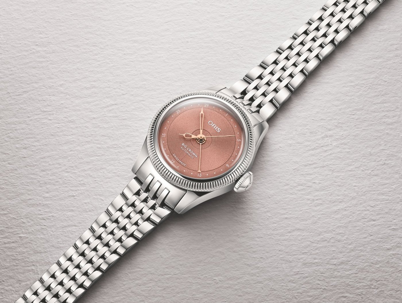 Oris Big Crown Pointer Date 29mm rosé steel bracelet 01 534 7804 4052-07 8 14 02