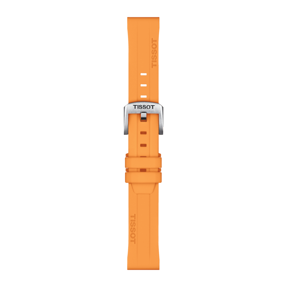 Tissot replacement silicone strap orange
