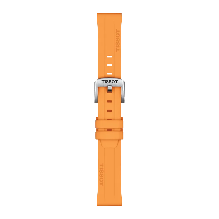 Tissot replacement silicone strap orange