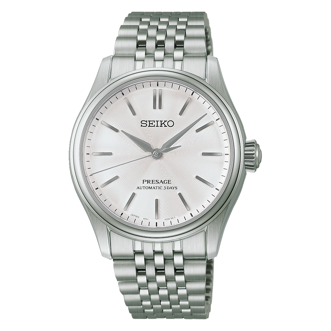 Seiko Presage Automatic 3-Hand Watch, 72-Hour Power Reserve, Stainless Steel, White Men's Watch HCC001J1
