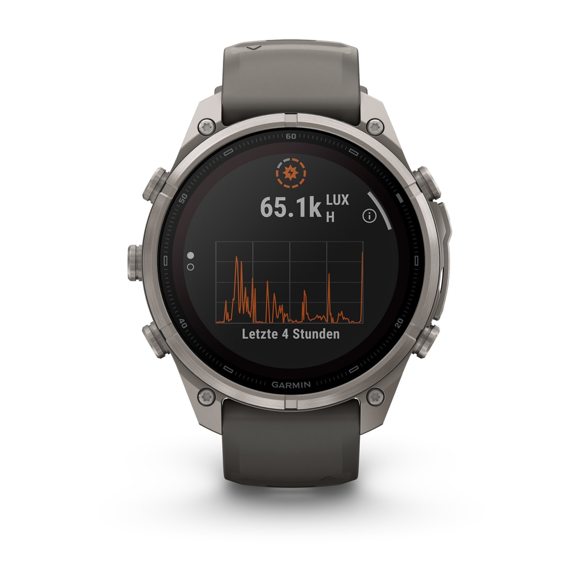 Garmin fēnix® 9 Pro inReach® Solar - 47 mm MIP Sapphire Titanium with Pebble Gray/Silver Gray Silicone Band 010-04338-01