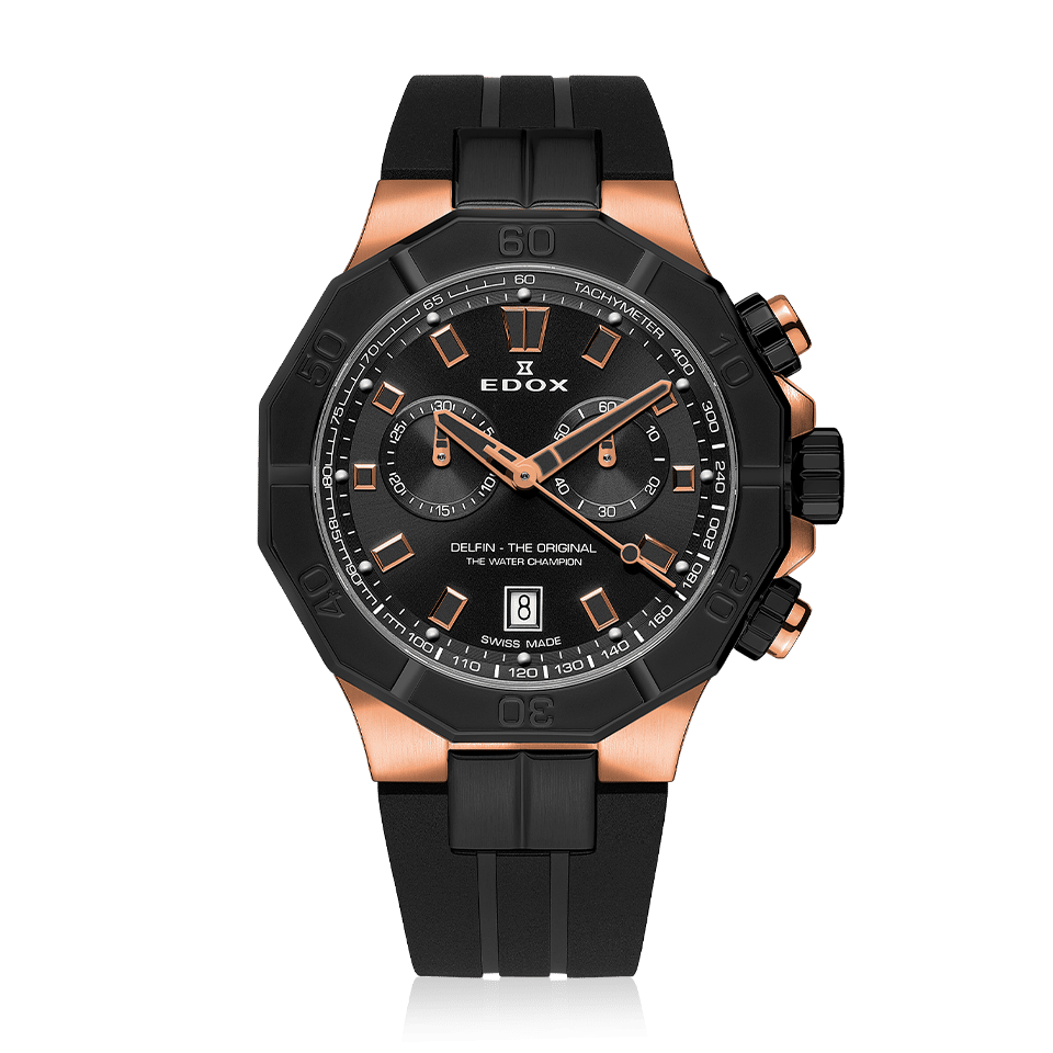 Edox Delfin The Original Chronograph Men's Watch 10113 37RNCA NIR