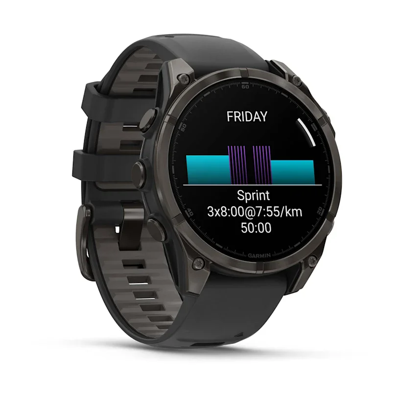 Garmin fēnix® 8 - 47 mm AMOLED Sapphire Black/Carbon Gray Titanium DLC 010-02904-21