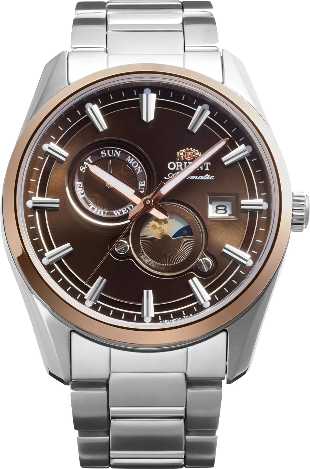 Orient Sun and Moon Automatic 41.5 mm Brown Men's Watch RA-AK0313Y30B