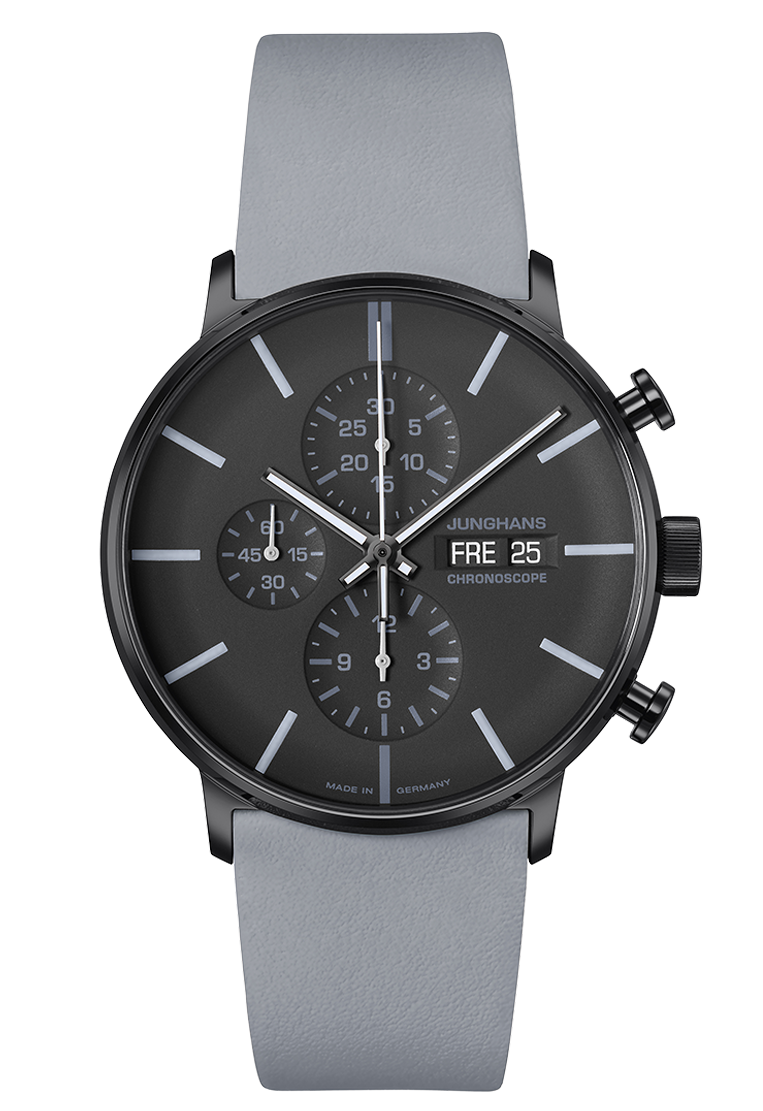 Junghans FORM A Chronoscope 027/4371.00 gray men's watch
