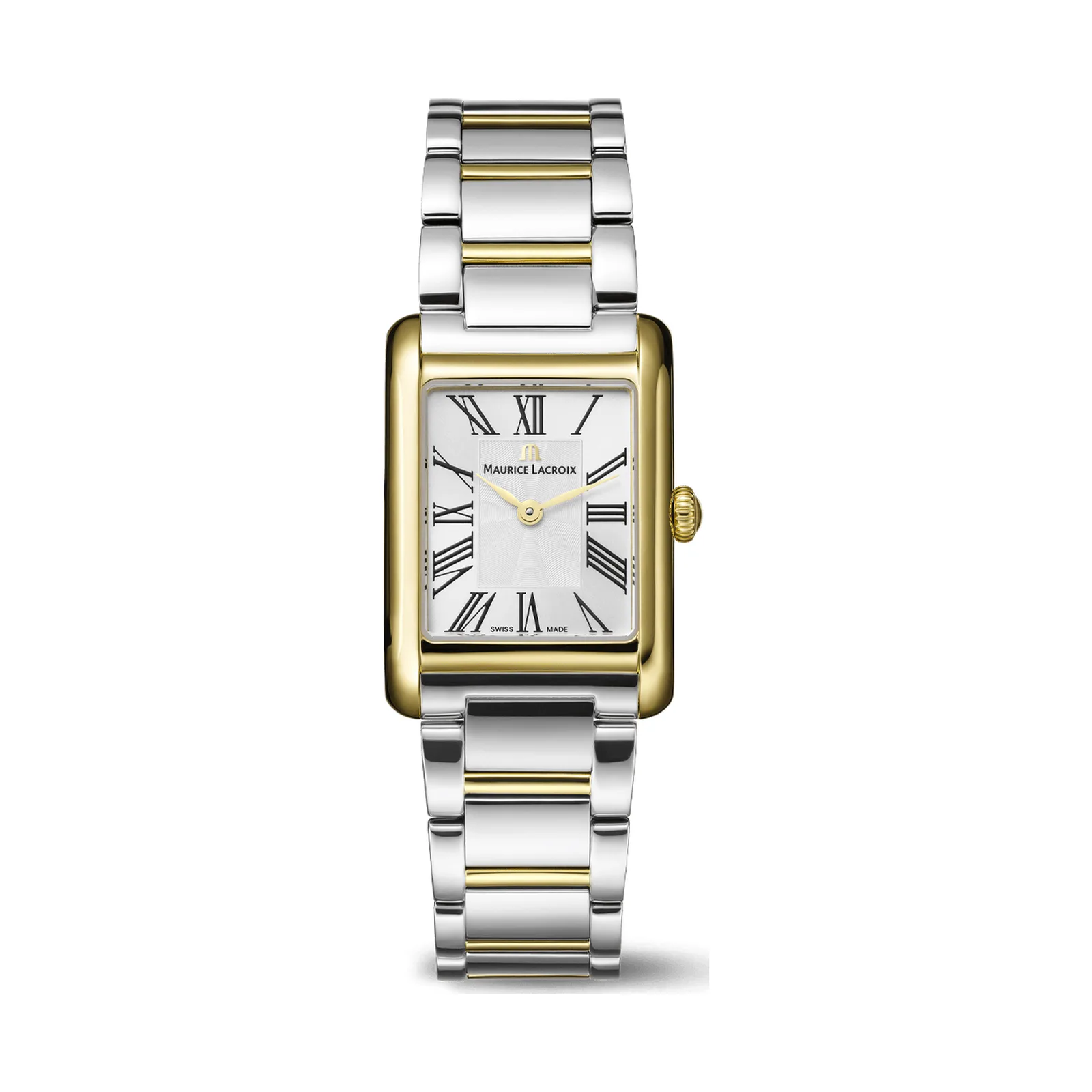Maurice Lacroix Fiaba Square 24 x 34 mm Quartz yellow gold PVD bicolour bracelet Women's Watch FA1205-PVY02-110-A