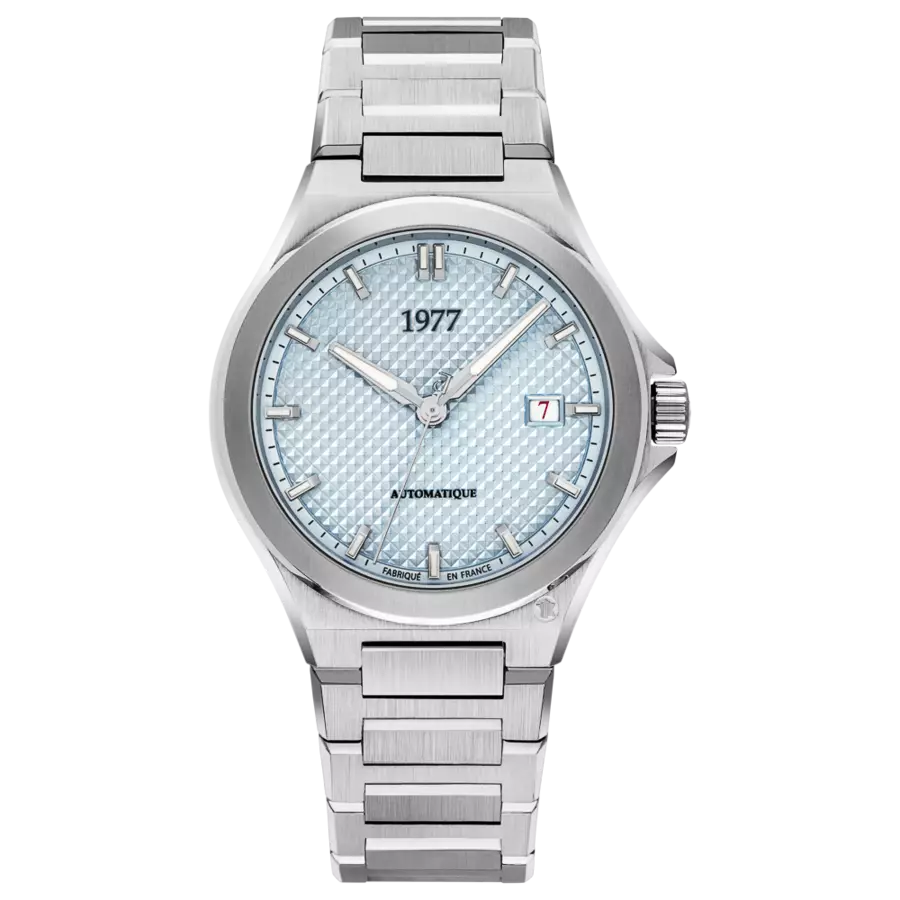 1977 ARSENE Automatique, 41 MM, Cadran Bleu Glacier, Bracelet Acier 904L Men's Watch 1977P02191