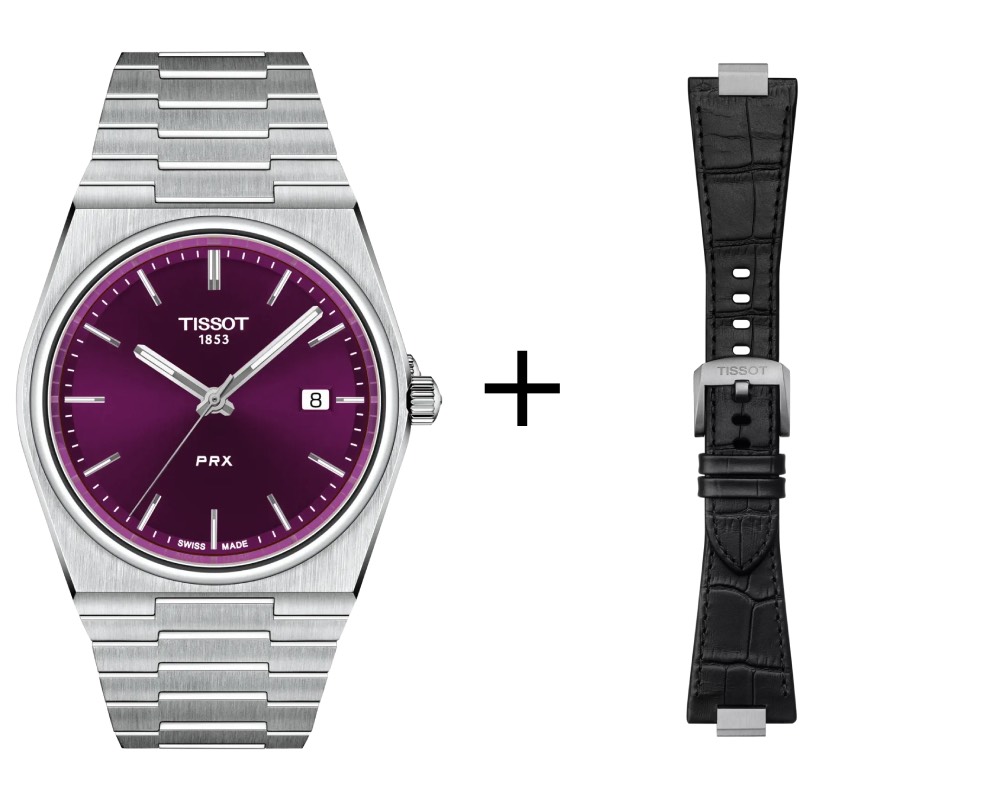 Tissot PRX 40mm Purple, Quartz movement, Stainless steel, Sapphire crystal Men's watch T137.410.11.401.00