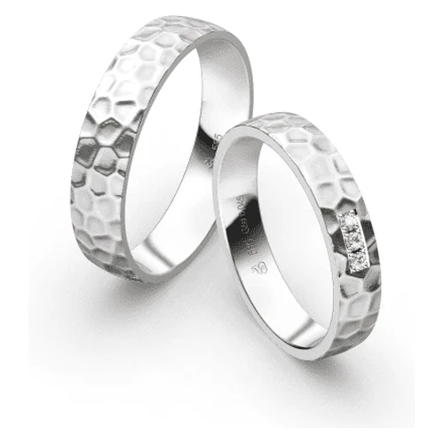 First Individual Love 3D White – Two pair of wedding rings Rauschmayer 72-04046 / 73-04046
