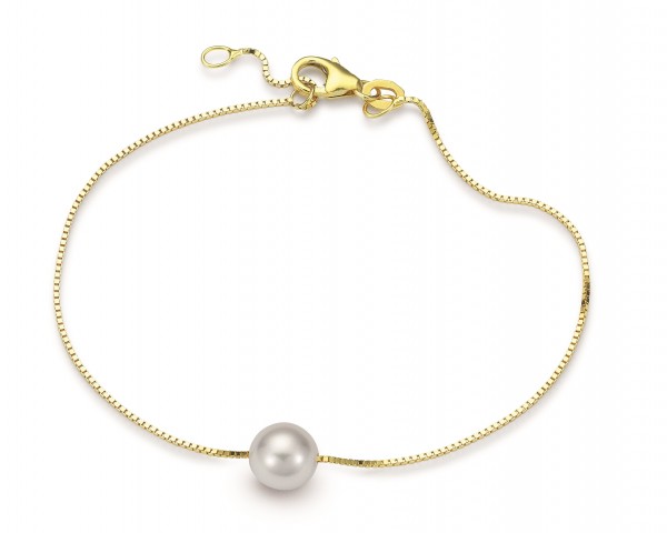 Adriana bracelet with a floating Akoya pearl N38