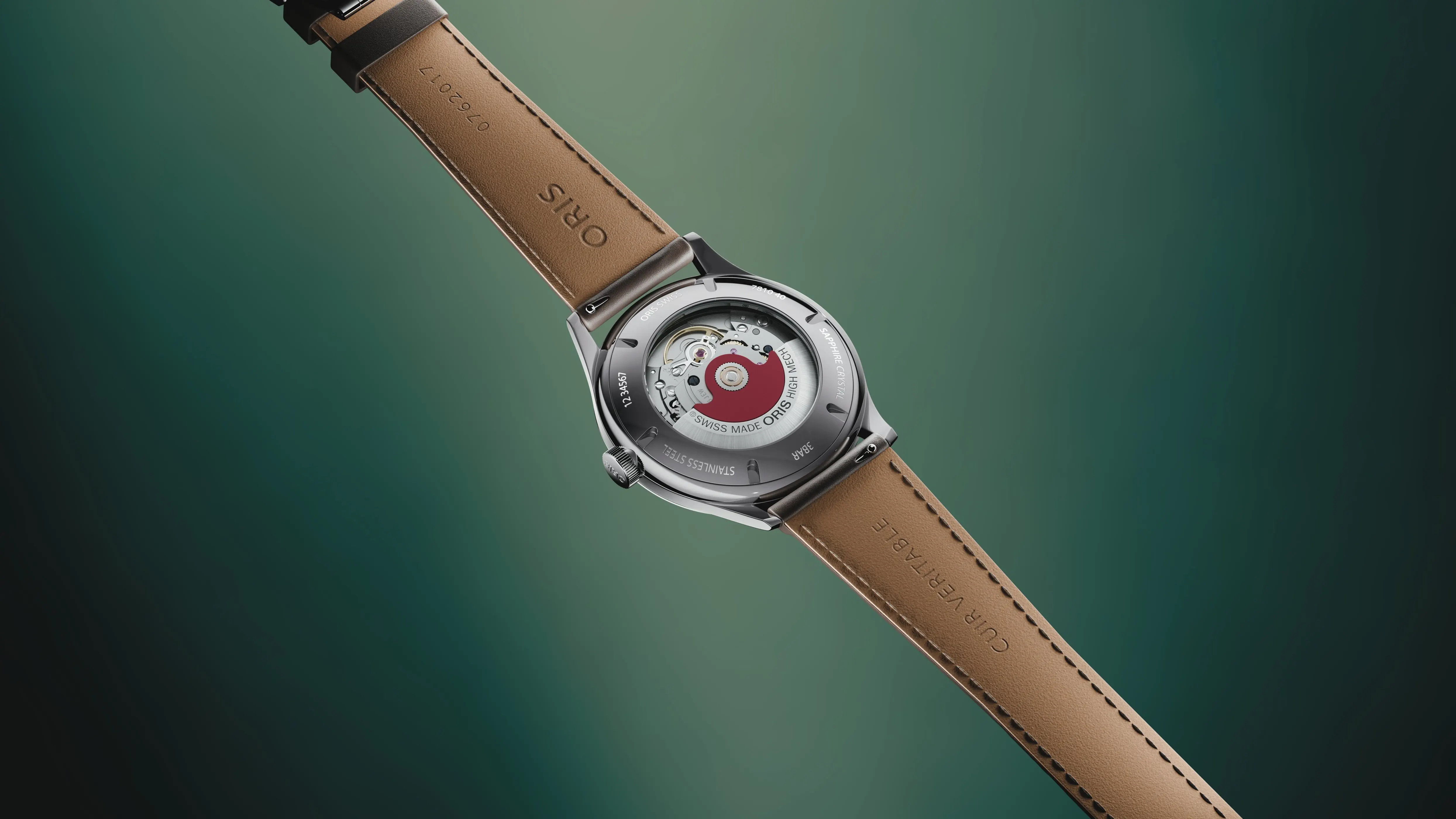 Oris Artelier Date, 38mm, automatic, leather strap, white men's watch 01 733 7810 4051-07 6 ​​20 17FC
