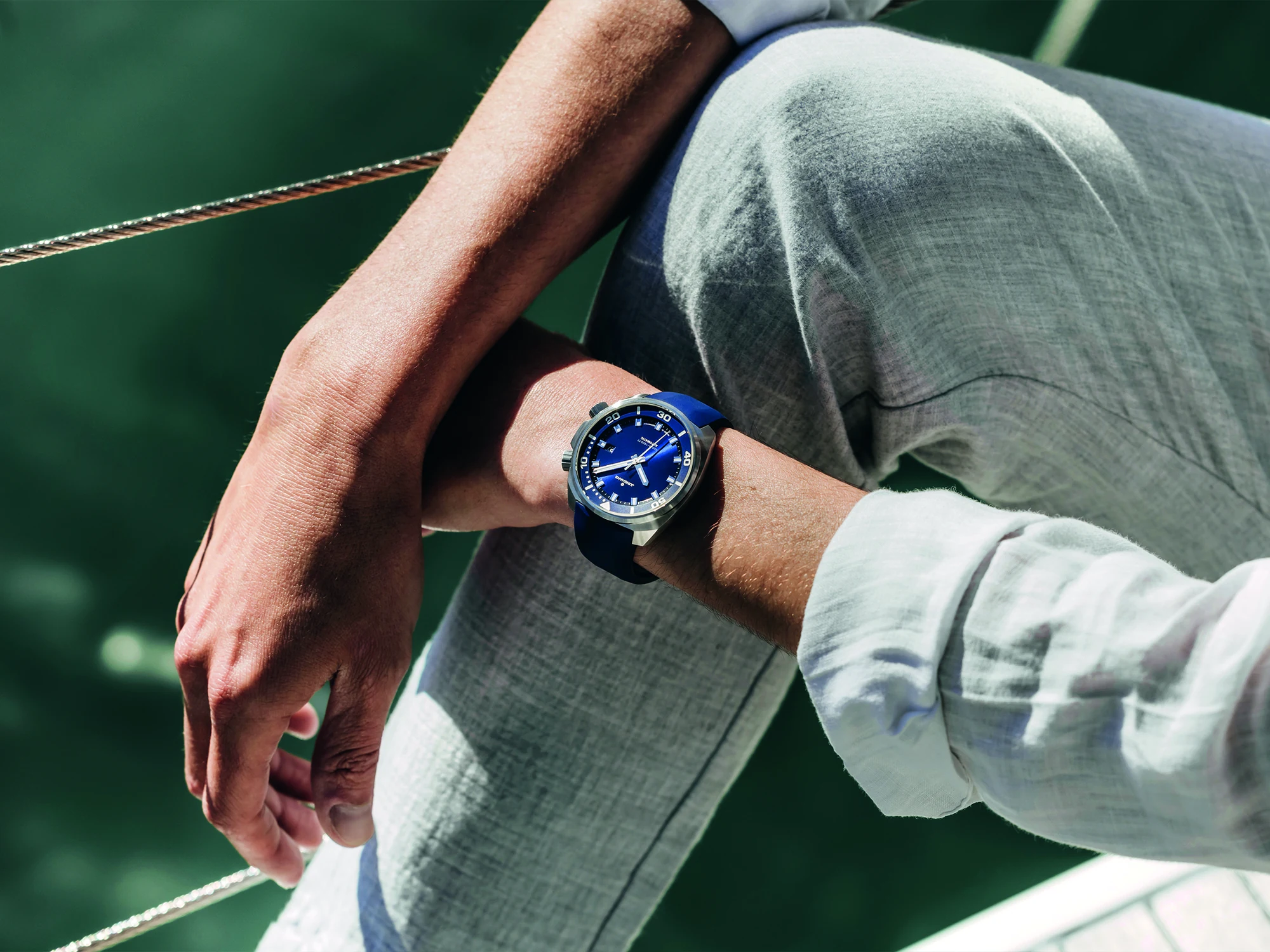 Junghans Aquaris Blue men's watch 27/4660.44