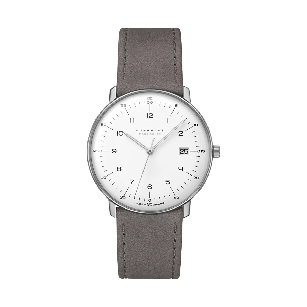 Junghans max bill MEGA solar sapphire glass men's watch 059/2021.02