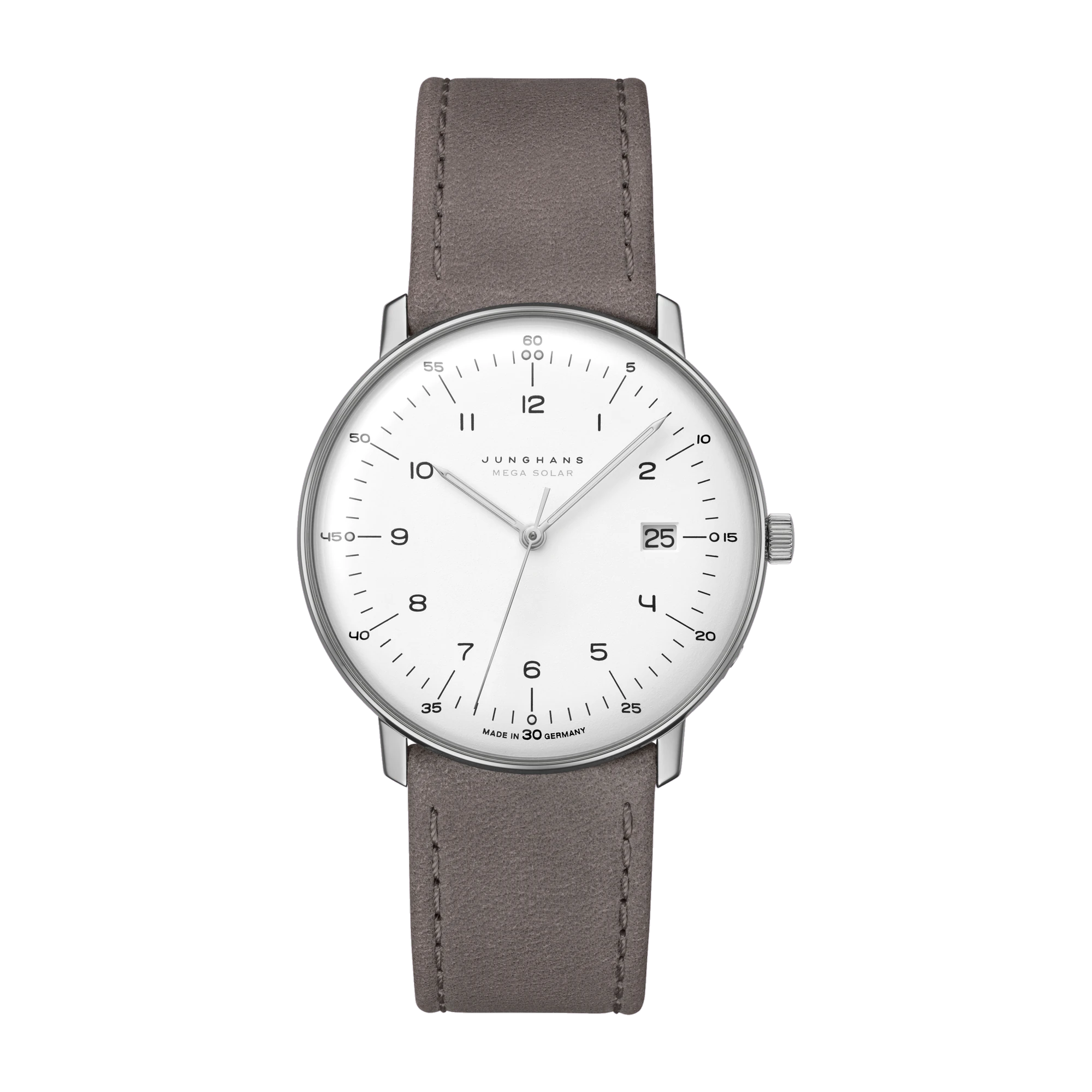 Junghans max bill MEGA solar sapphire glass men's watch 059/2021.02