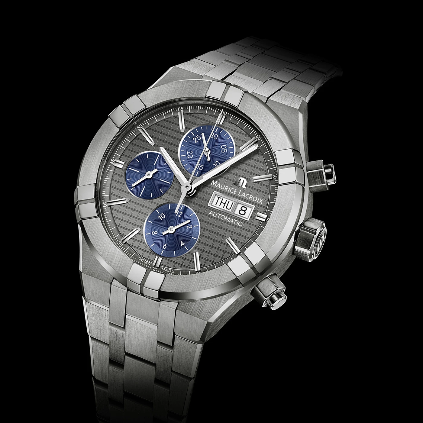 Maurice Lacroix Aikon Chronograph Day Date Men's Watch AI6038-TT032-330-1