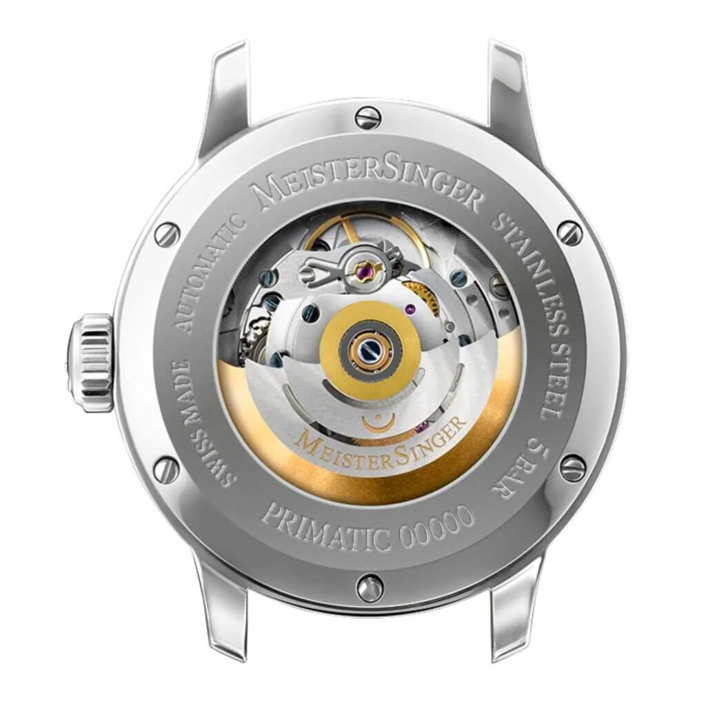 Meister Singer Primatic 365 -Sunburst Bordeaux with Gold Men's Watch PR365911G
