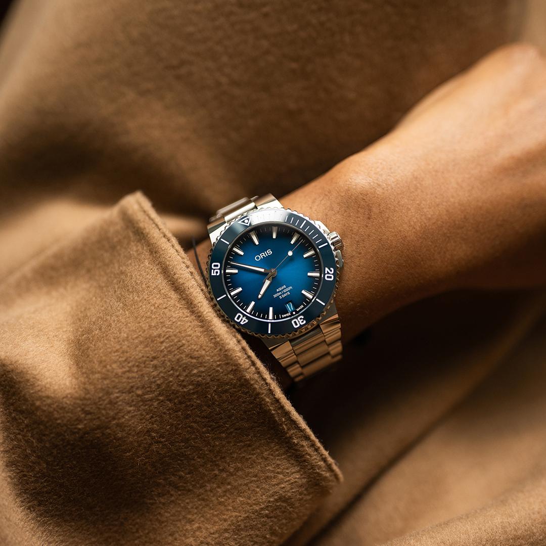 Oris Aquis Date Calibre 400 Automatic men's watch , 01 400 7790 4135-07 8 23 02PEB