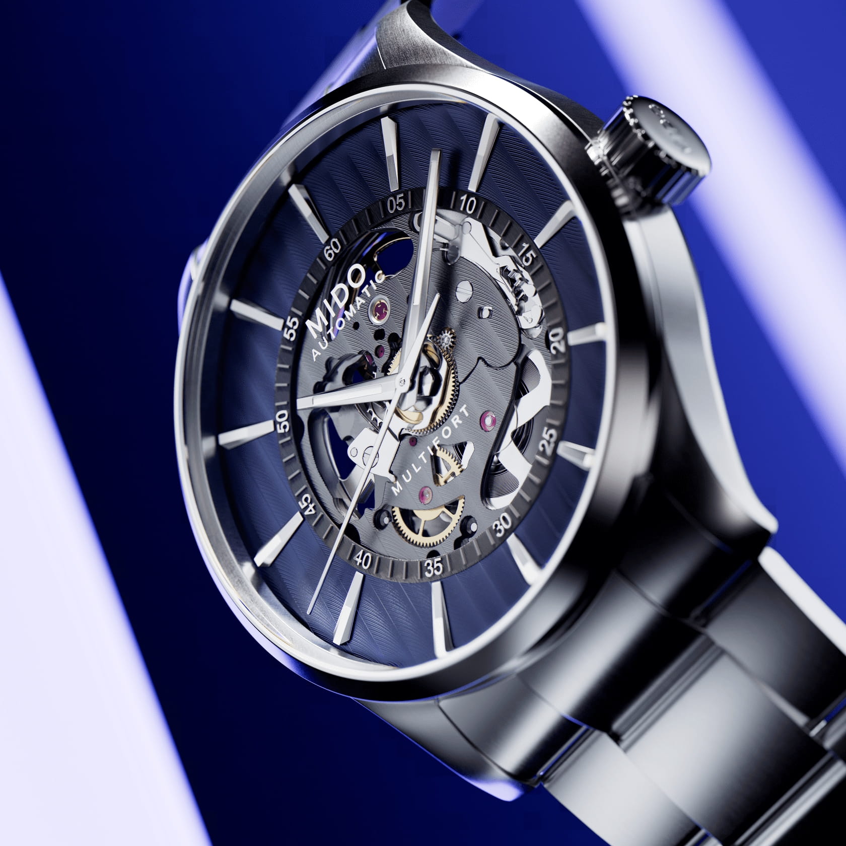 Mido Multifort Skeleton Vertigo Men's Watch M038.436.11.041.00