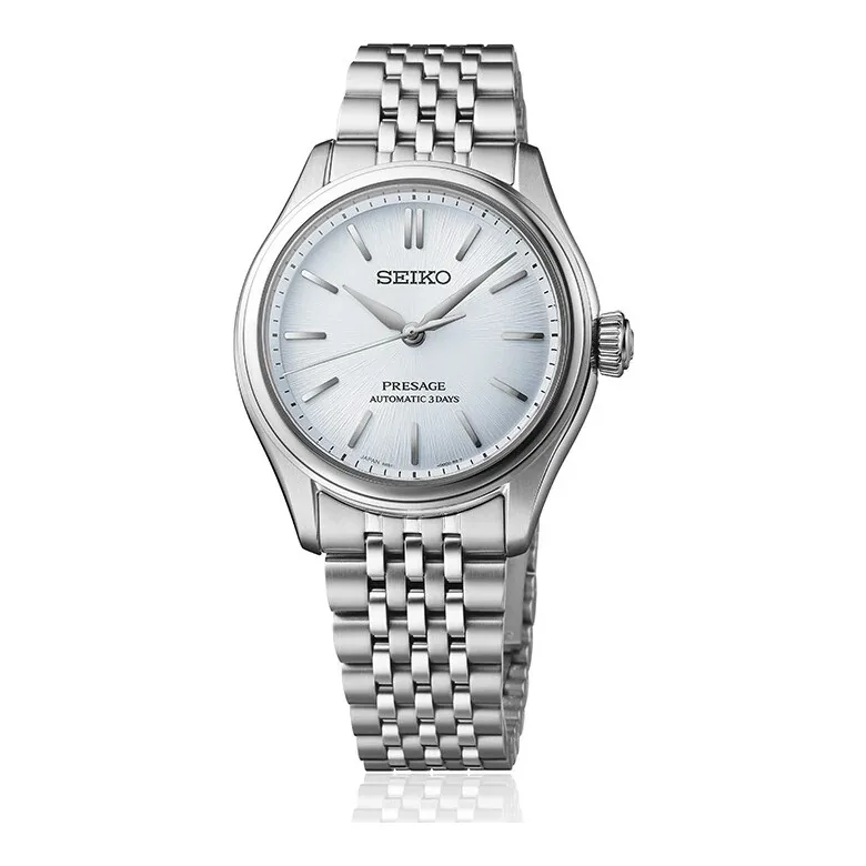 Seiko Presage Classic Series Automatic 36 mm Steel Bracelet Hellblau Mens Watch SPB521J1