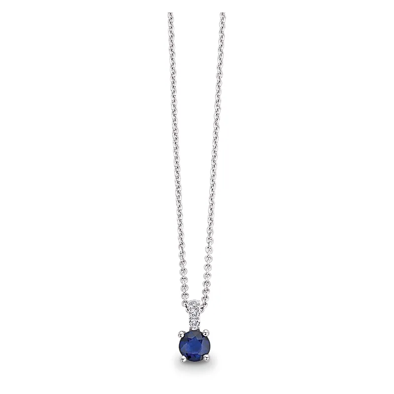 CEM necklace with hanging gold 585 white 6-210468-001